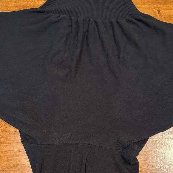 Vintage Guess Size XS Black Dolman Sleeve Half Zip Hoodie Jacket Slouchy Knit - Picture 11 of 14